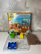 Kinetinio smėlio statybų rinkinys vaikams „Sparkle Sand Construction“