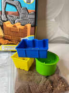 Kinetinio smėlio statybų rinkinys vaikams „Sparkle Sand Construction“