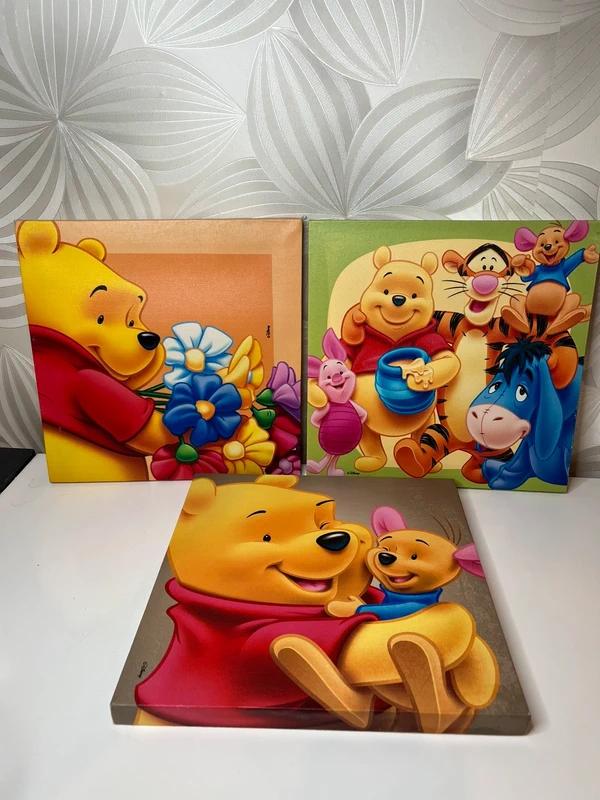 Dekoratyvinių paveikslėlių rinkinys „Mikė Pūkuotukas“ tematika