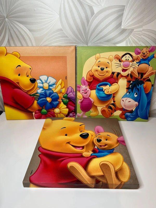 Dekoratyvinių paveikslėlių rinkinys „Mikė Pūkuotukas“ tematika