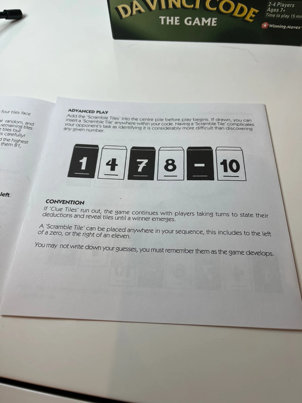 Stalo žaidimas „Da Vinci Code: The Game“