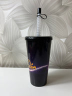 „Aladdin“ plastikinė gertuvė su šiaudeliu