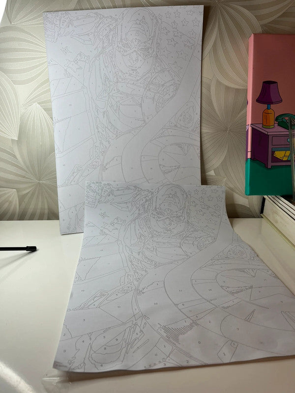 Kūrybinis tapymo pagal skaičius rinkinys „Avengers – Paint by Numbers“