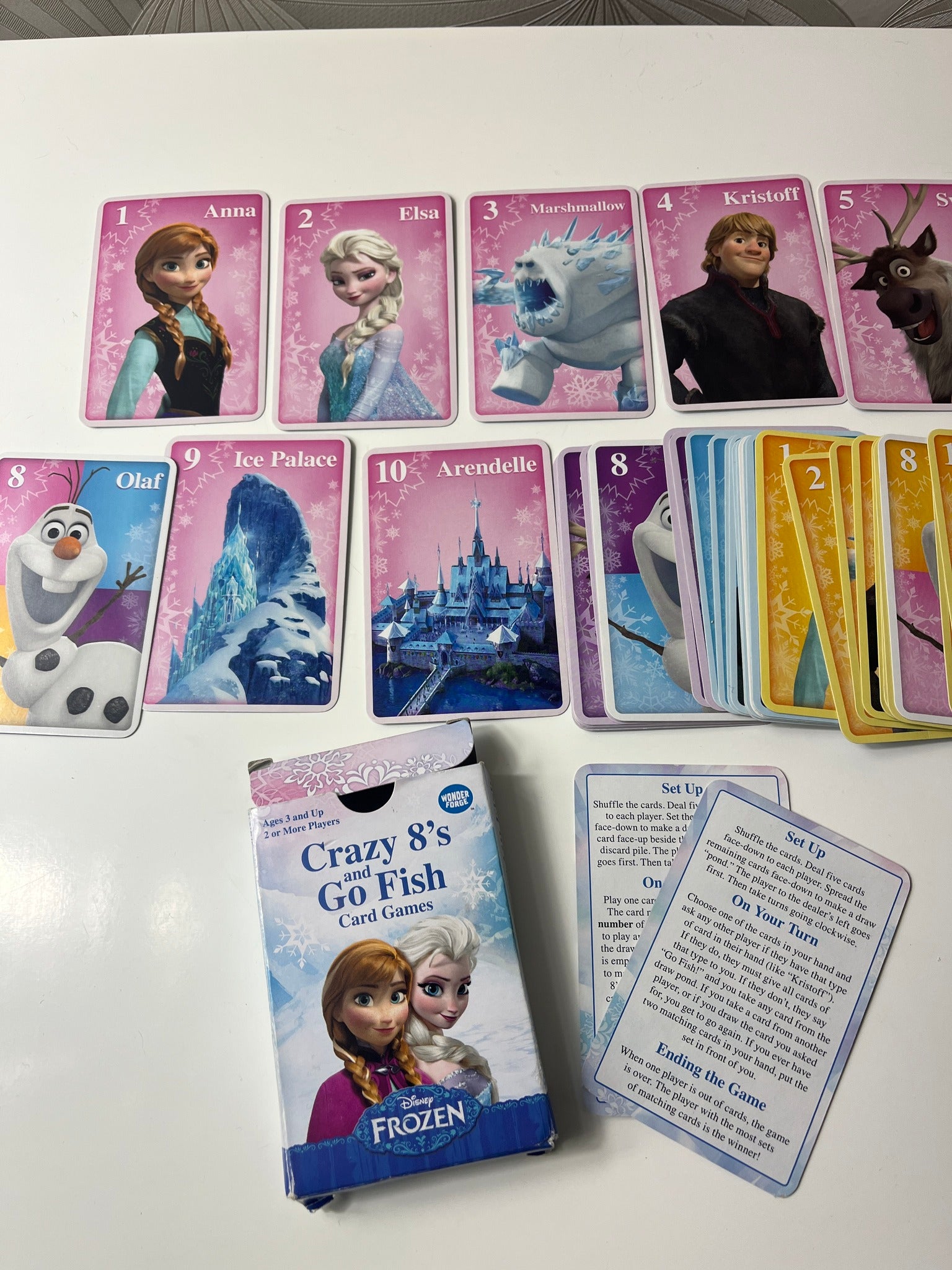 „Frozen – Crazy 8’s ir Go Fish“ kortos