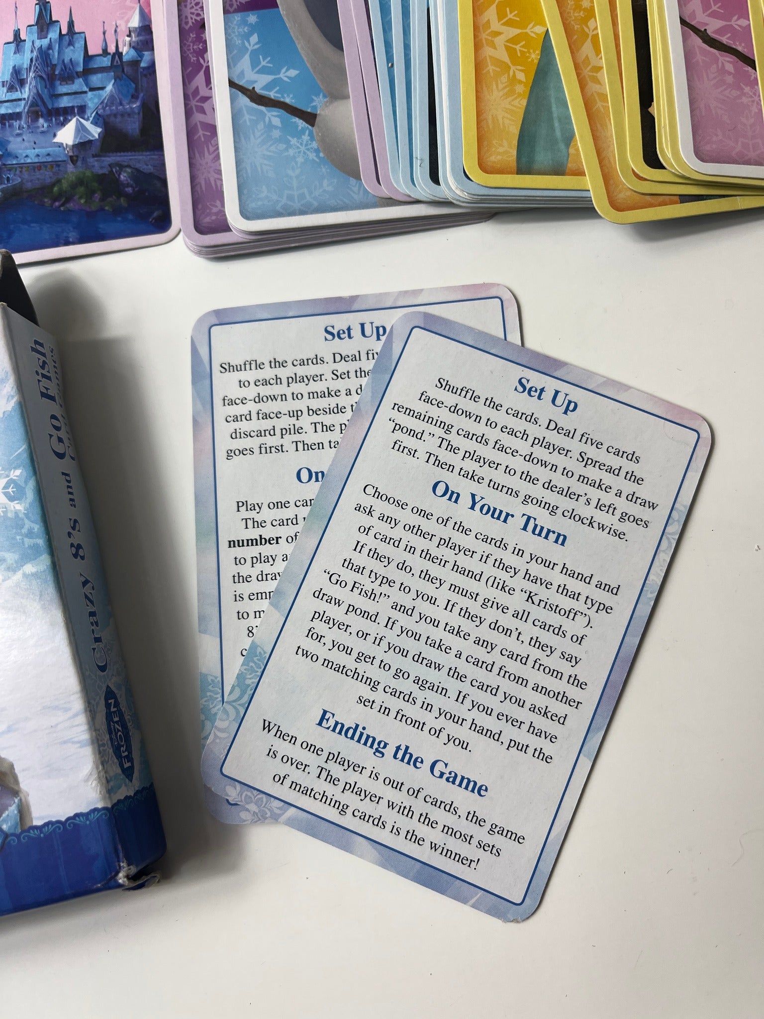 „Frozen – Crazy 8’s ir Go Fish“ kortos