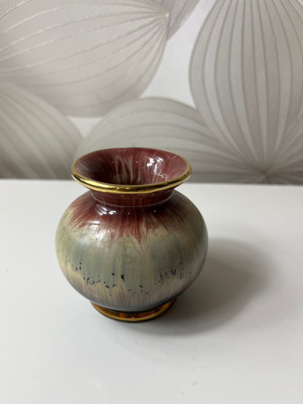 Vintažinė Vokietijoje pagaminta vaza (rankų darbo)