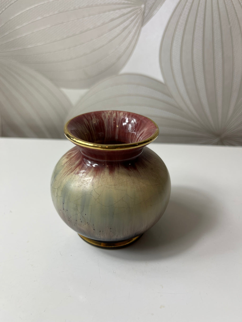 Vintažinė Vokietijoje pagaminta vaza (rankų darbo)