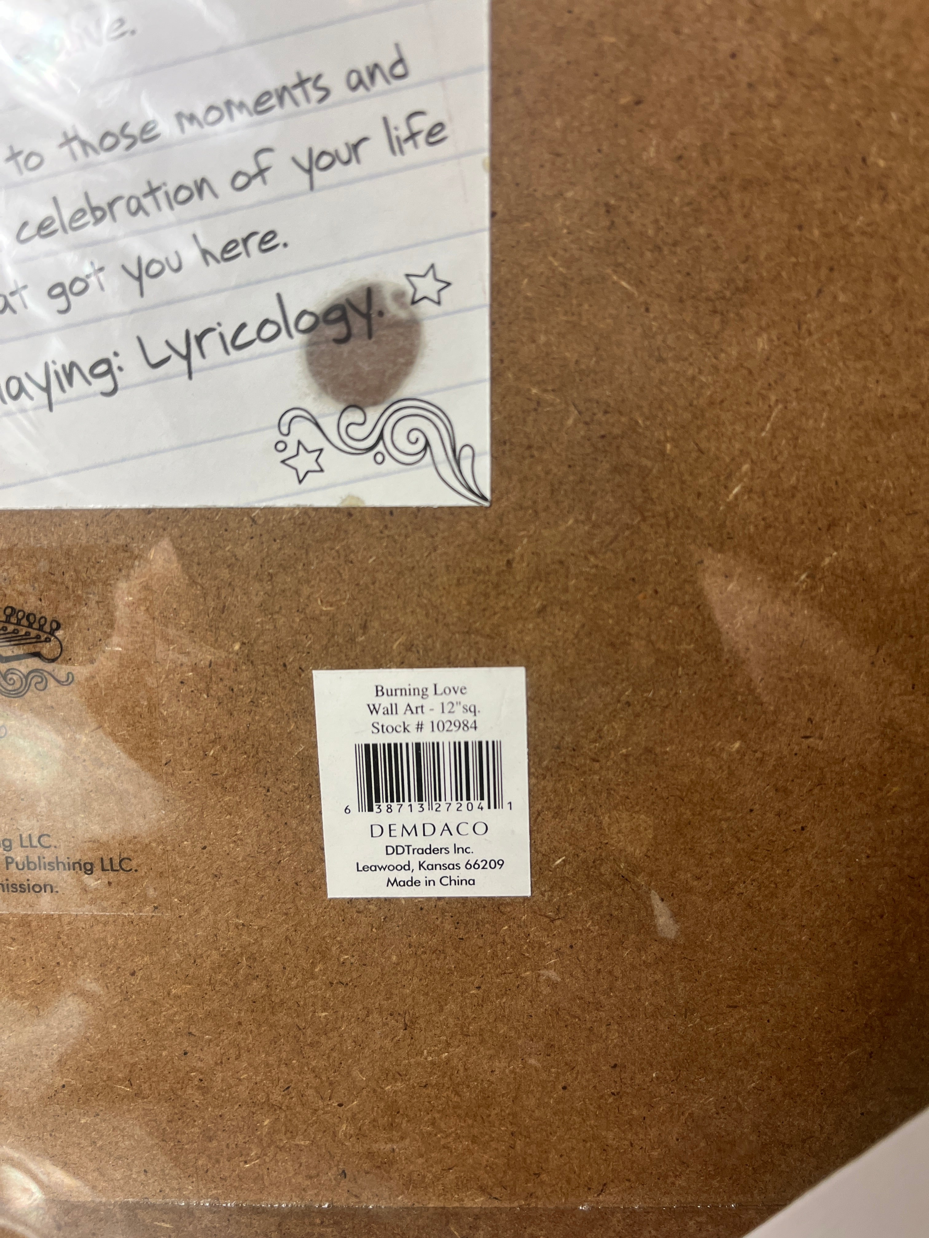 Elvis Presley paveikslėlis su užrašu „Hunk a Hunk Burning Love“