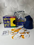 Stalo žaidimas “Who's in the Bag?”