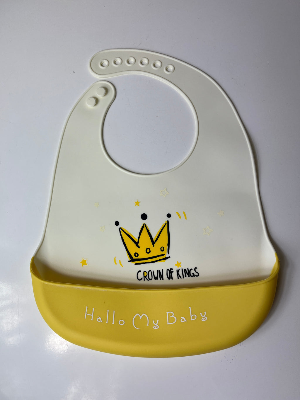 Silikoninis seilinukas vaikui su karūna