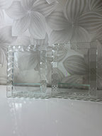 Stikliniai nuotraukų rėmeliai (2 vnt.)