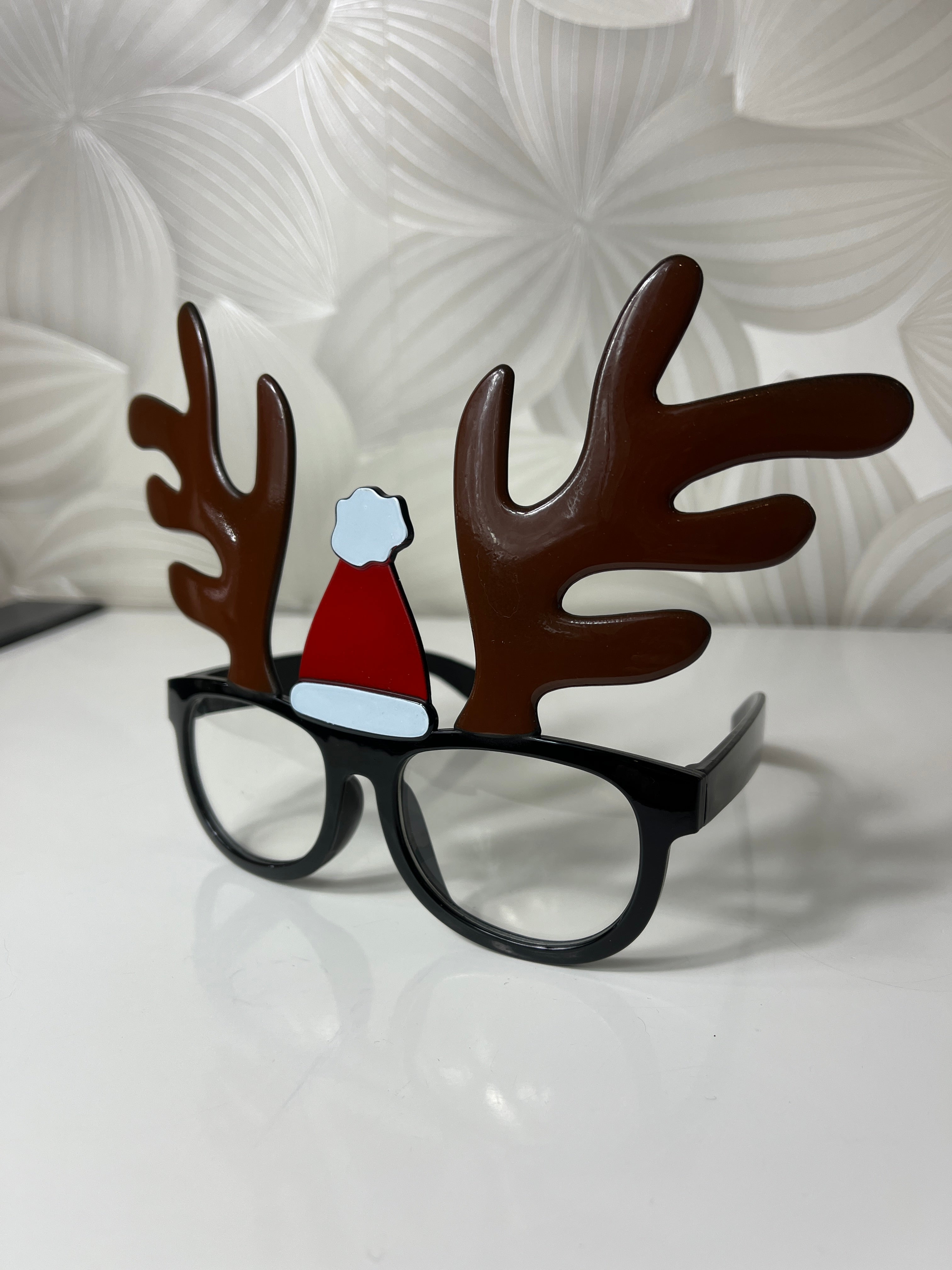 Kalėdiniai akiniai su elnio ragais