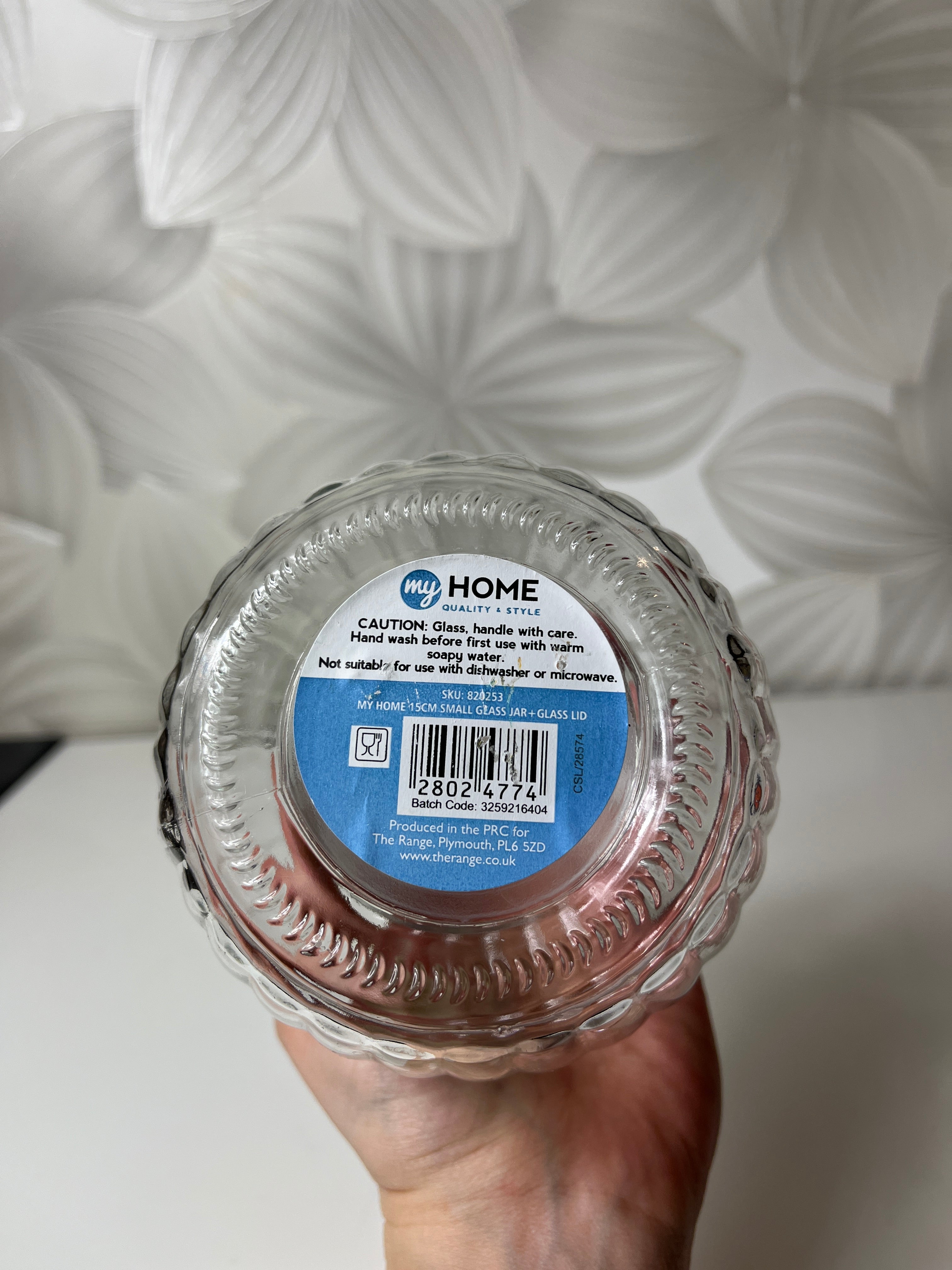 Stiklinis indas su dangteliu