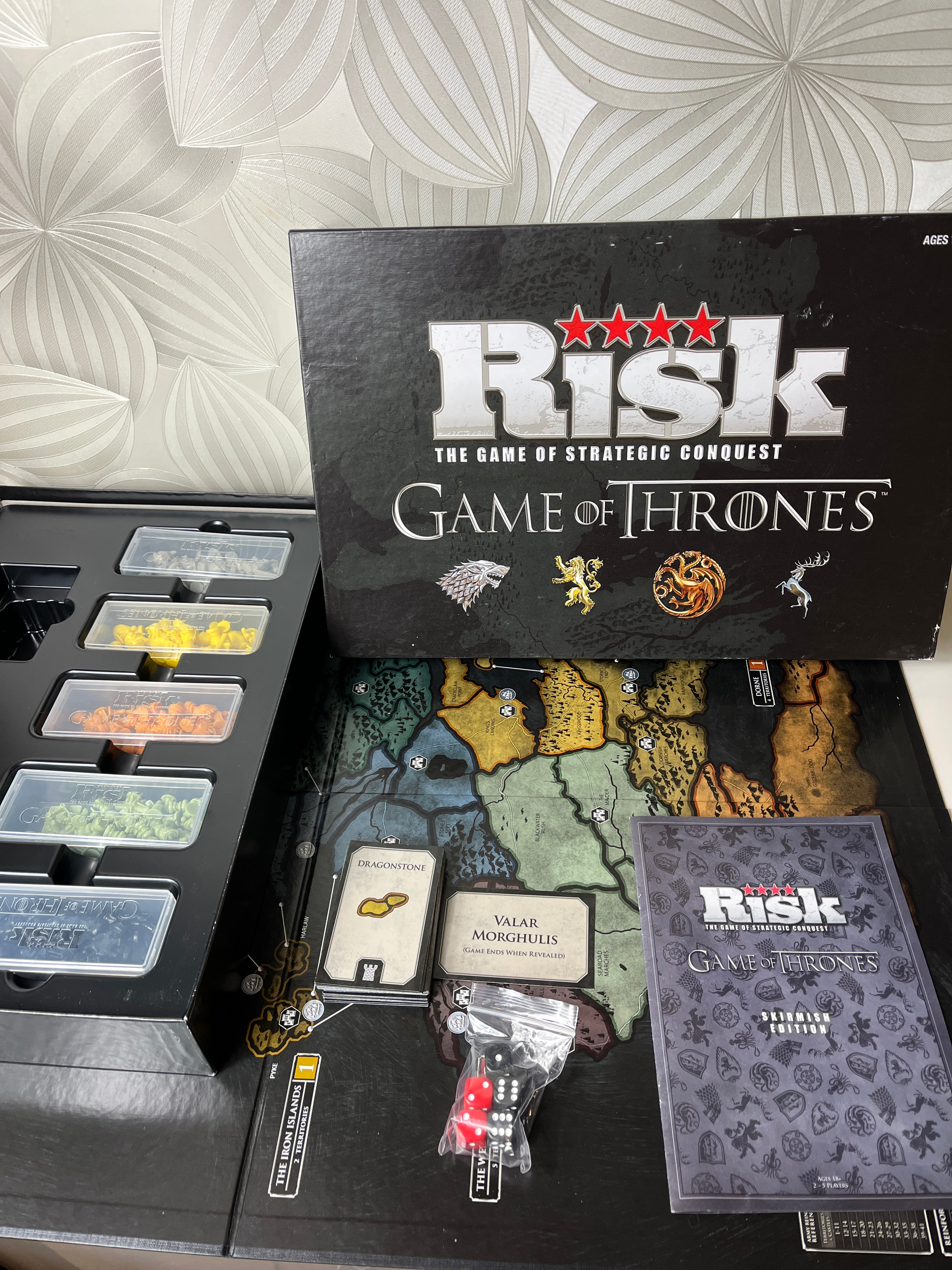 Stalo žaidimas „Risk – Game of Thrones“