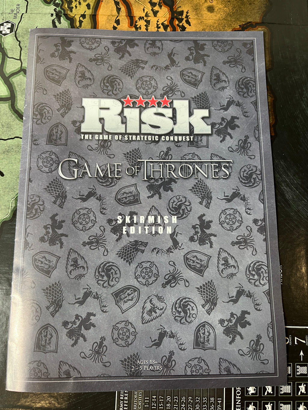 Stalo žaidimas „Risk – Game of Thrones“