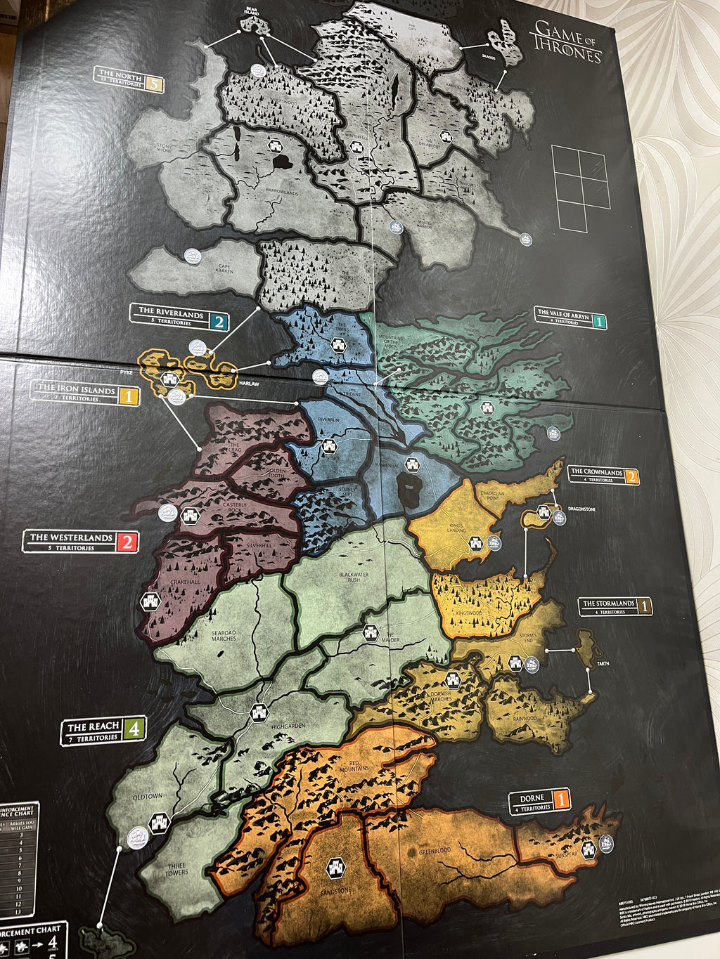 Stalo žaidimas „Risk – Game of Thrones“
