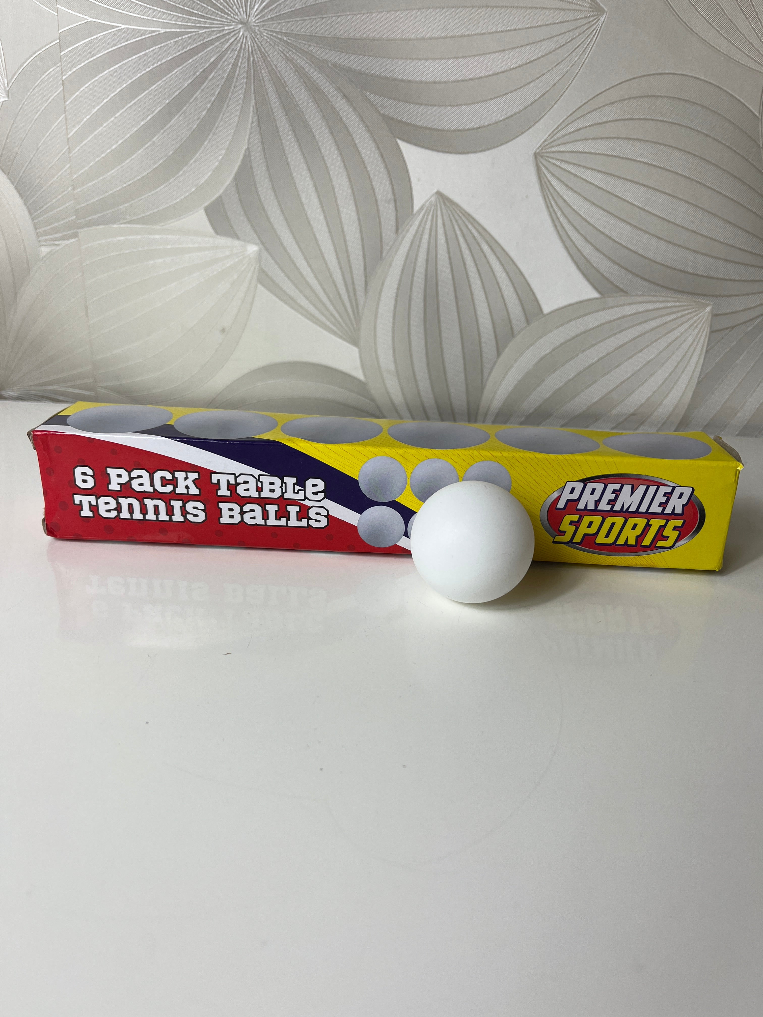 Stalo teniso kamuoliukai (6 vnt.)