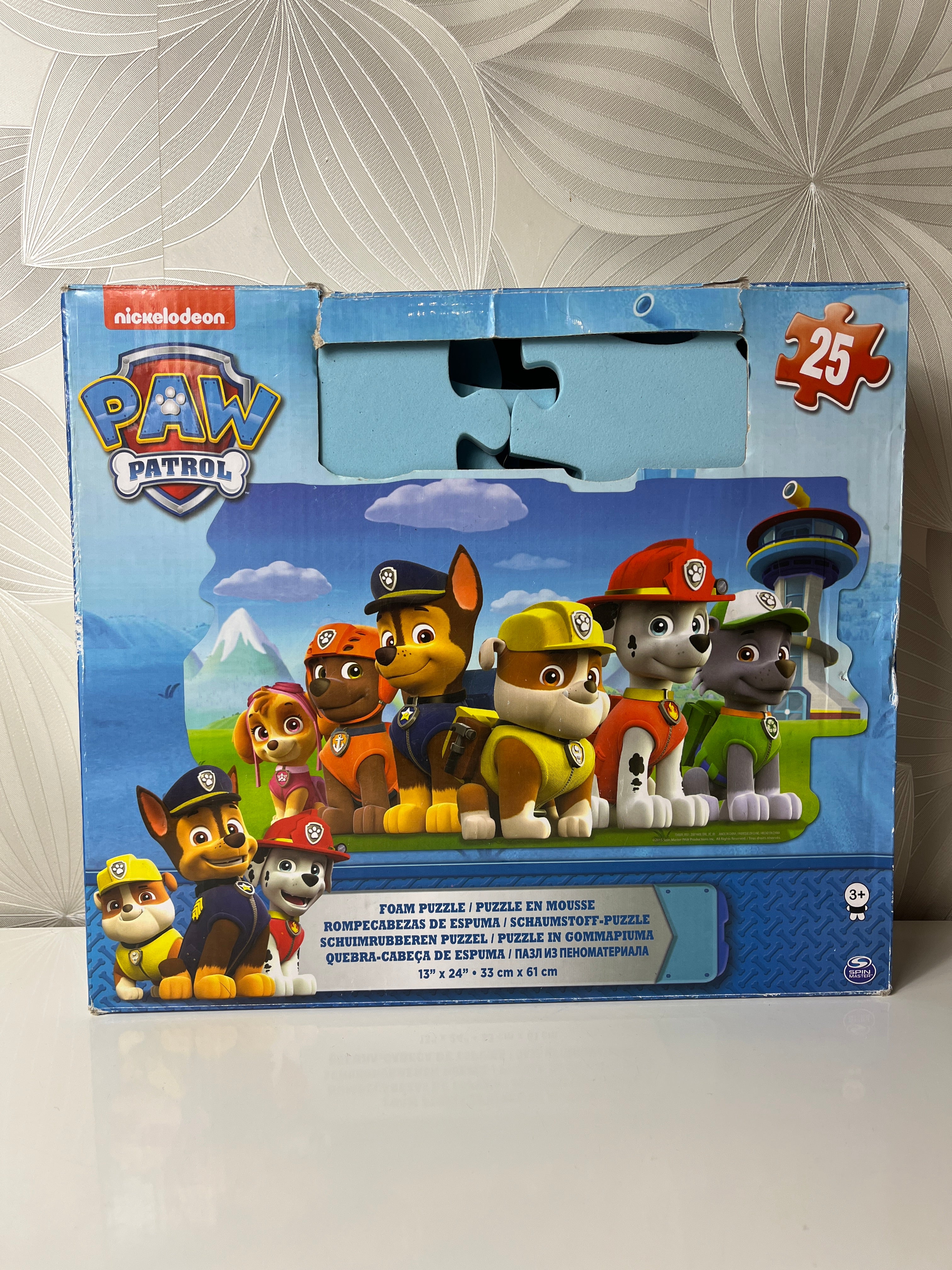 Minkšta „Paw Patrol“ dėlionė vaikams (25 detalės)
