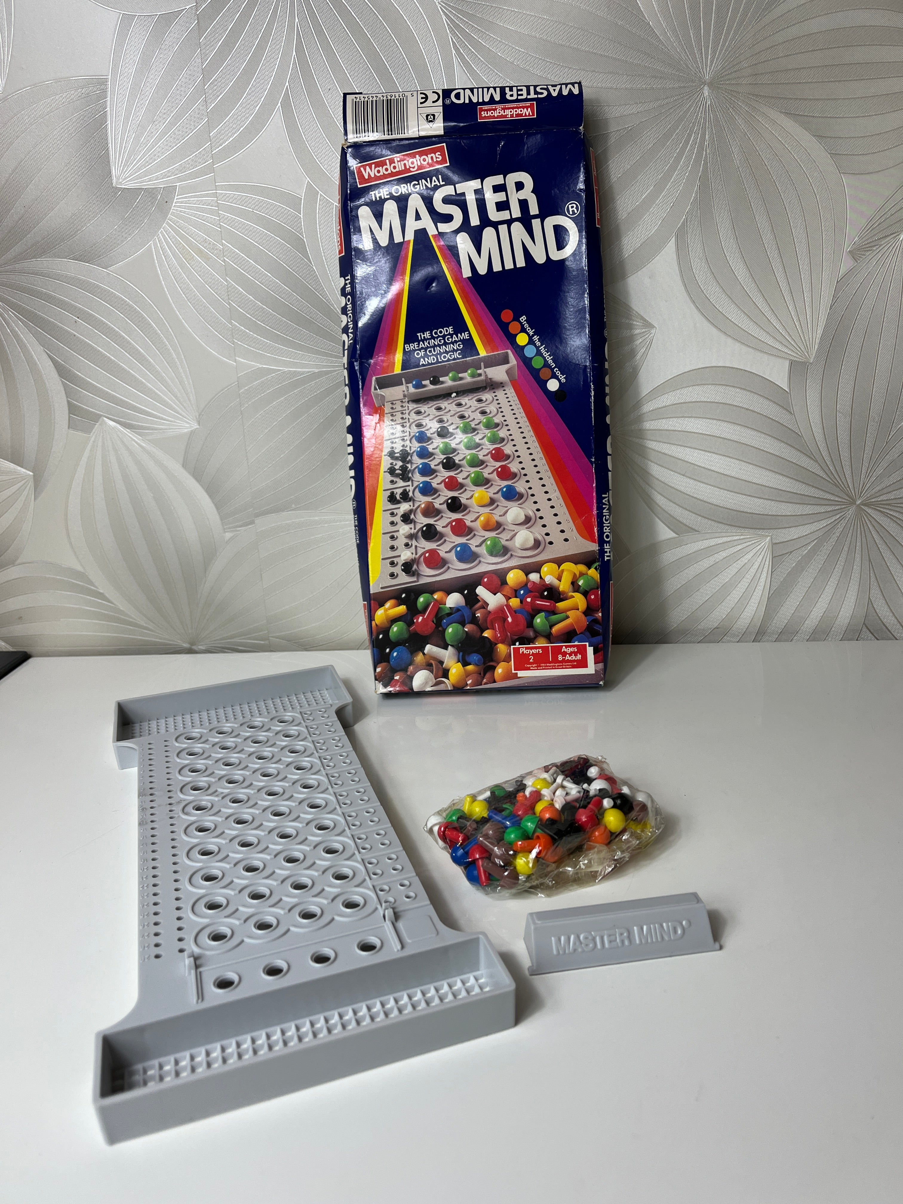 Vintažinis 1984-ųjų „Waddingtons“ stalo žaidimas „Master Mind“