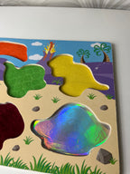 Medinė dėlionė mažiesiems su dinozaurais