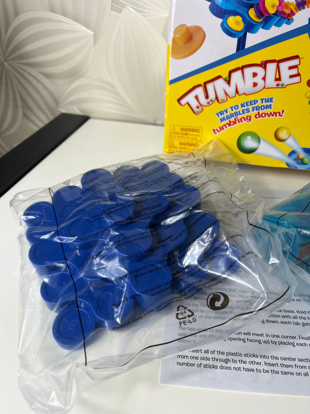 2in1 stalo žaidimai „Topple / Tumble“