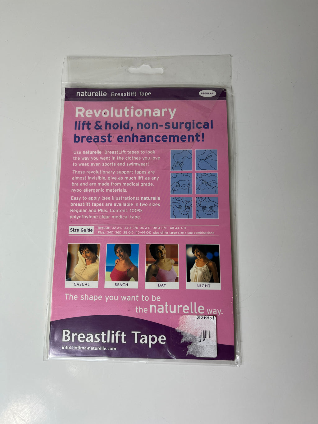 Krūtinės pakėlimo juostelės „Naturelle Breastlift Tape“ (Regular)