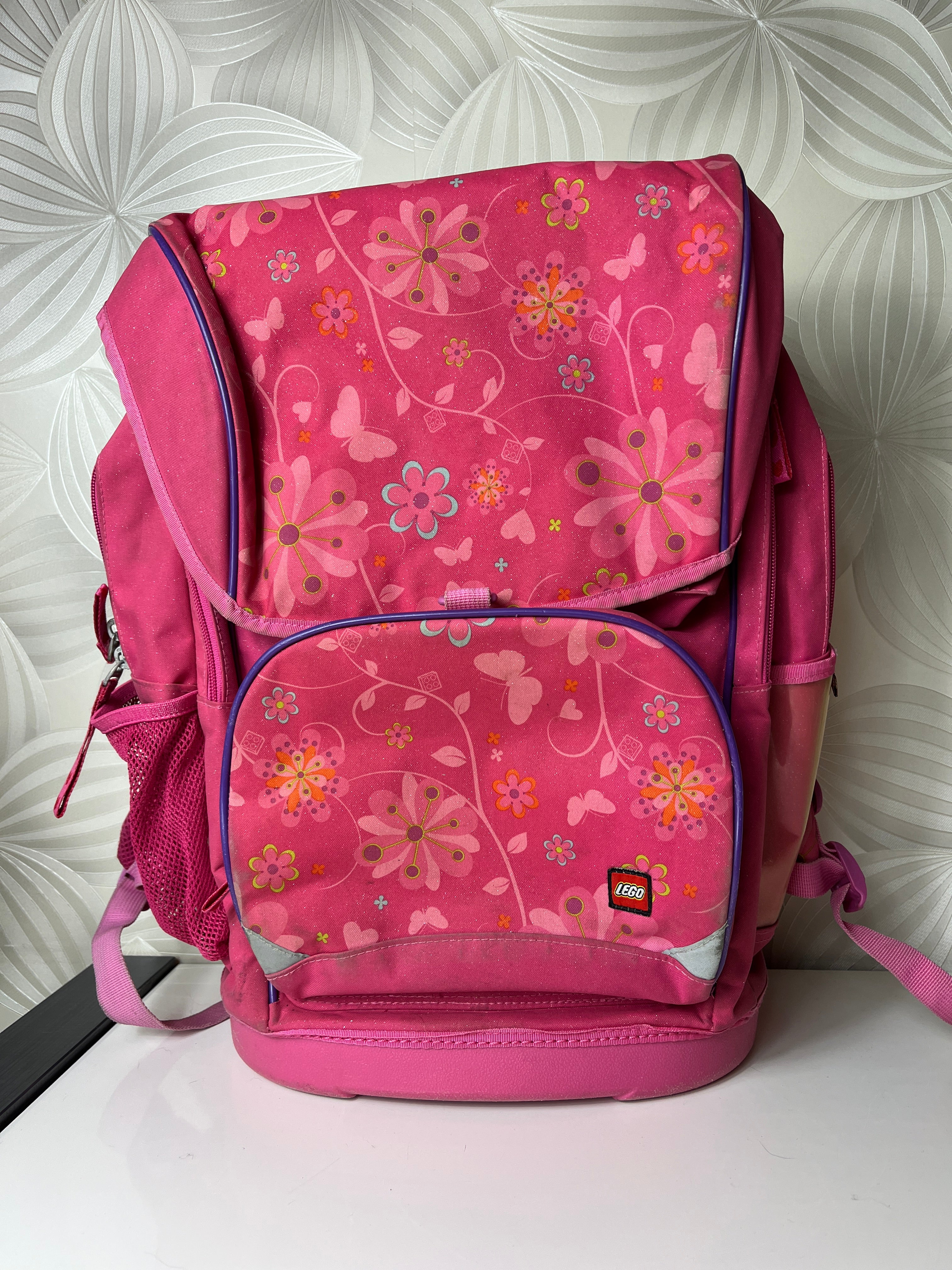 „LEGO“ rožinė mokyklinė kuprinė