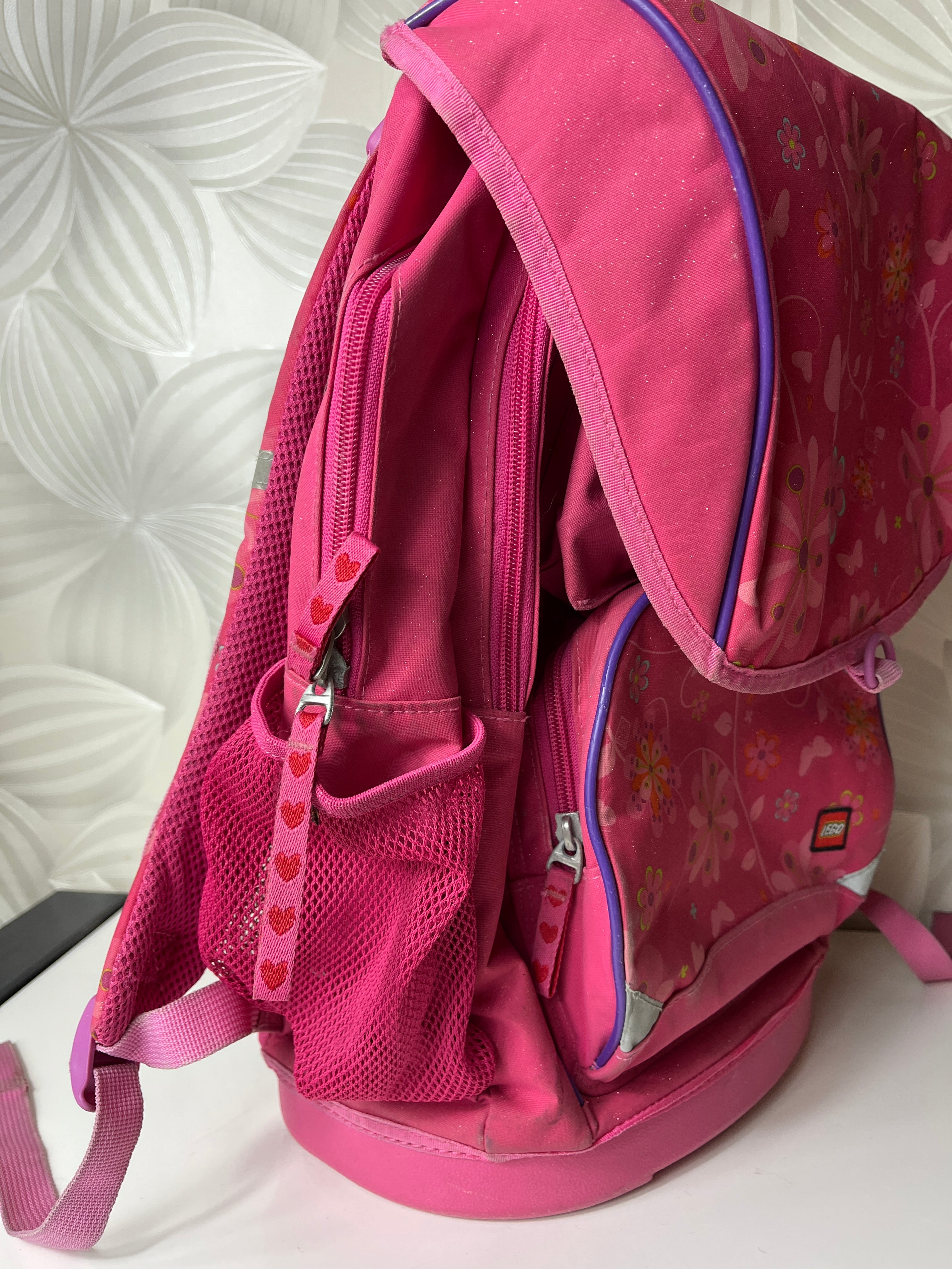 „LEGO“ rožinė mokyklinė kuprinė