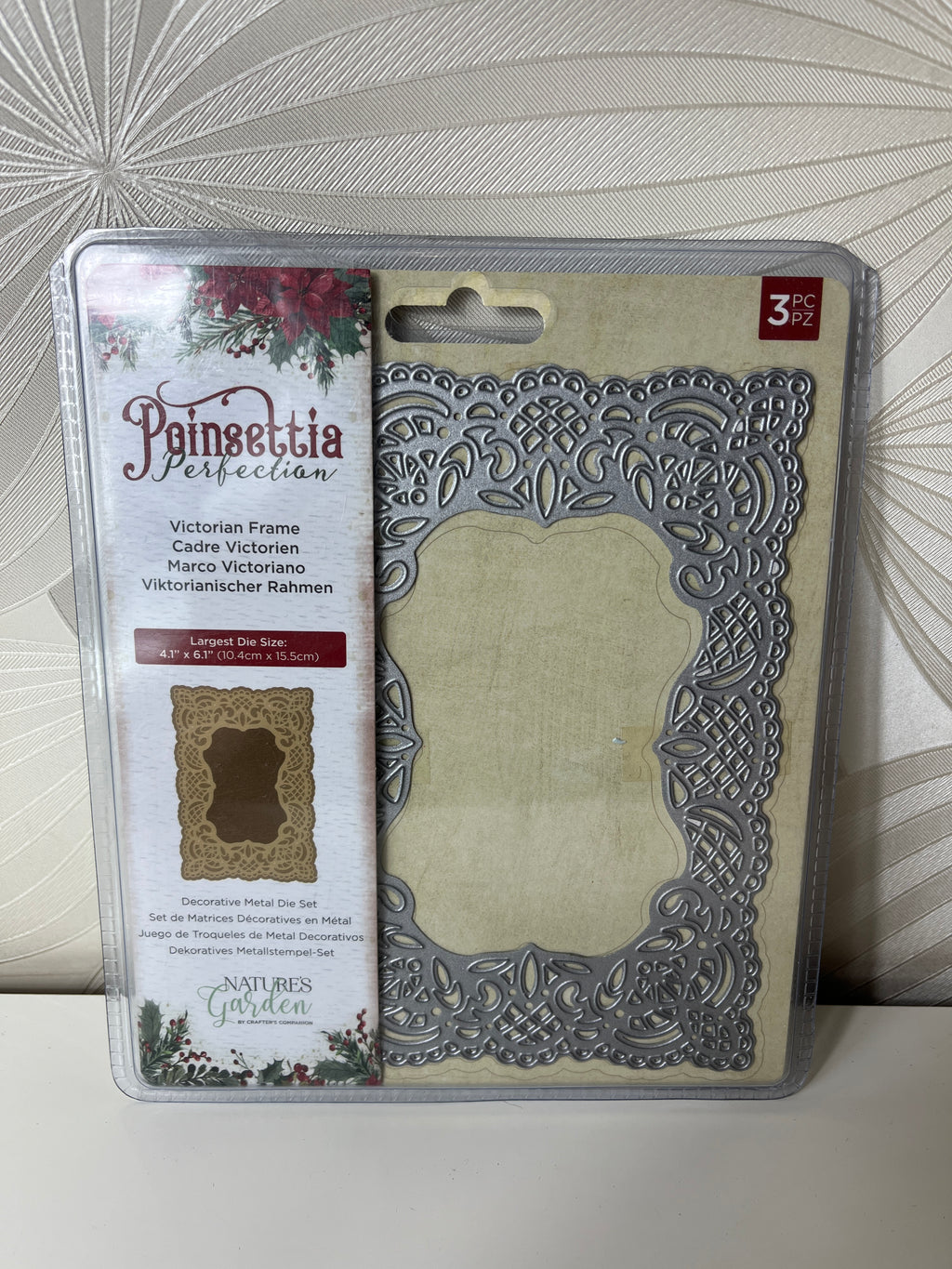 Metalinis rėmelio šablonas rankdarbiams „Victorian Frame“