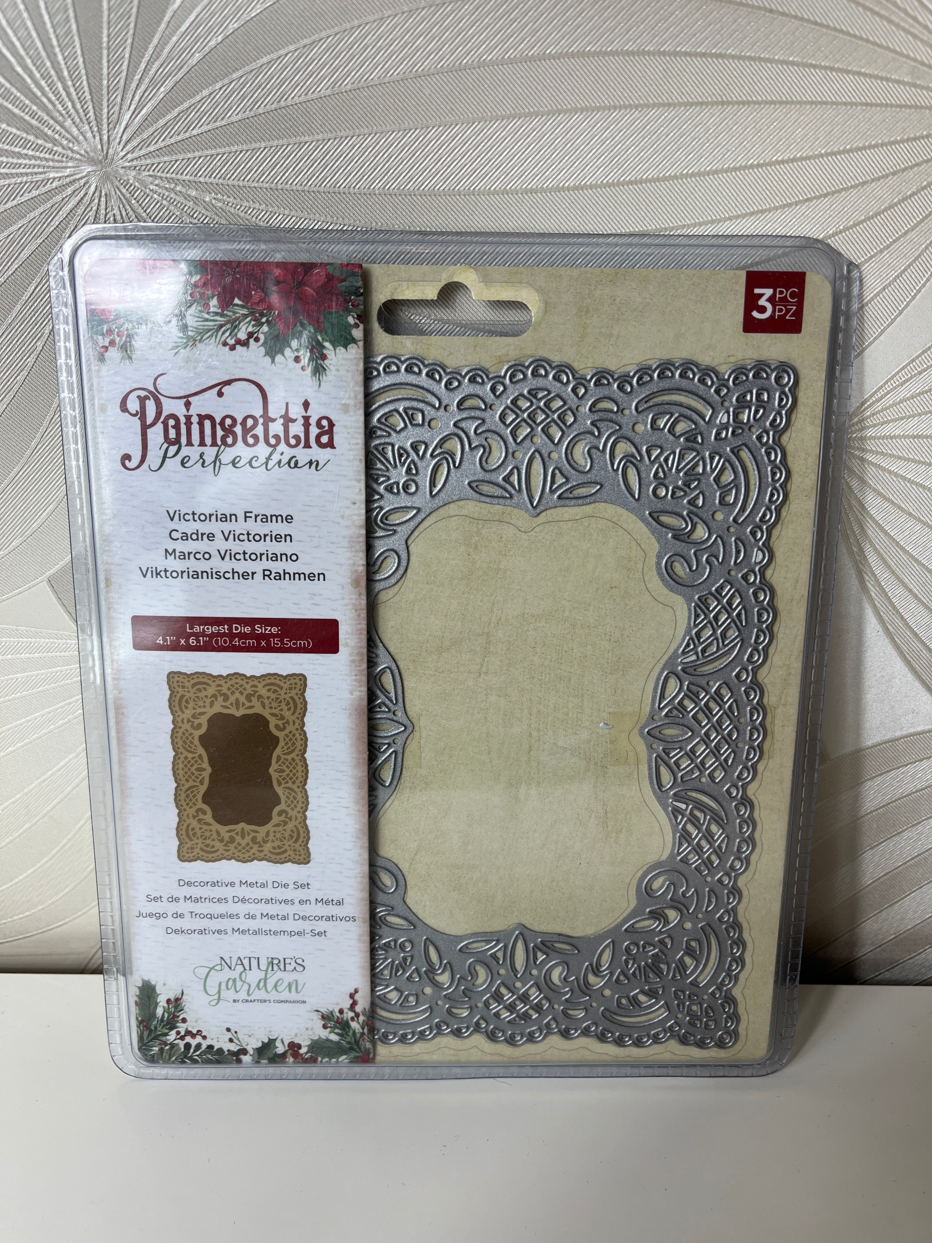 Metalinis rėmelio šablonas rankdarbiams „Victorian Frame“