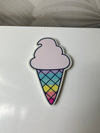 Spalvingas, didelis trintukas ledų formos trintukas