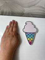 Spalvingas, didelis trintukas ledų formos trintukas