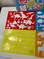 Piešimo formelių „Giant Box of Stencils“ rinkinys