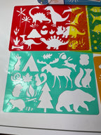 Piešimo formelių „Giant Box of Stencils“ rinkinys