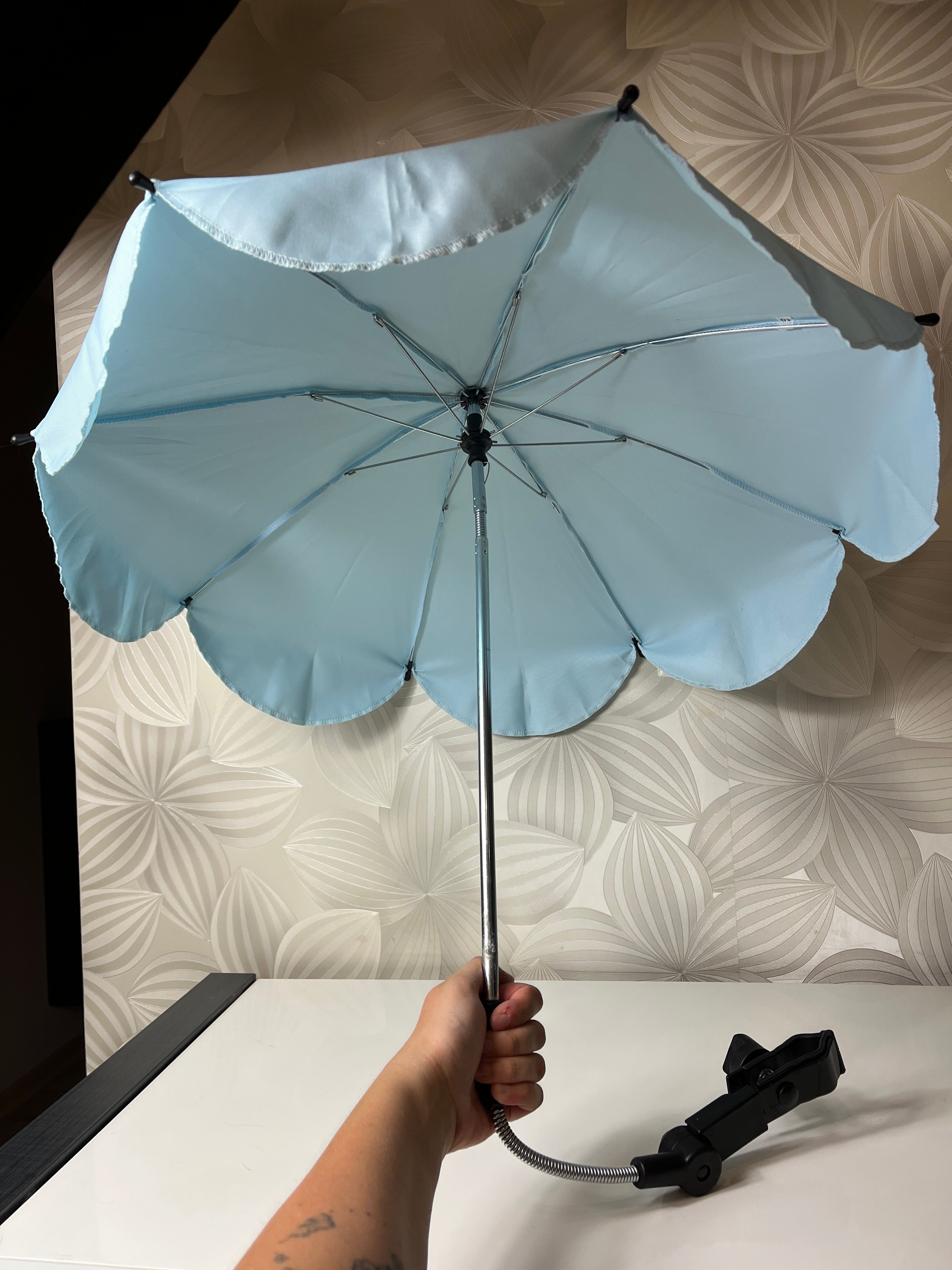 Skėtis vaikiškam vežimėliui