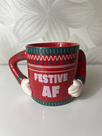 Kalėdinis puodelis „Festive AF“