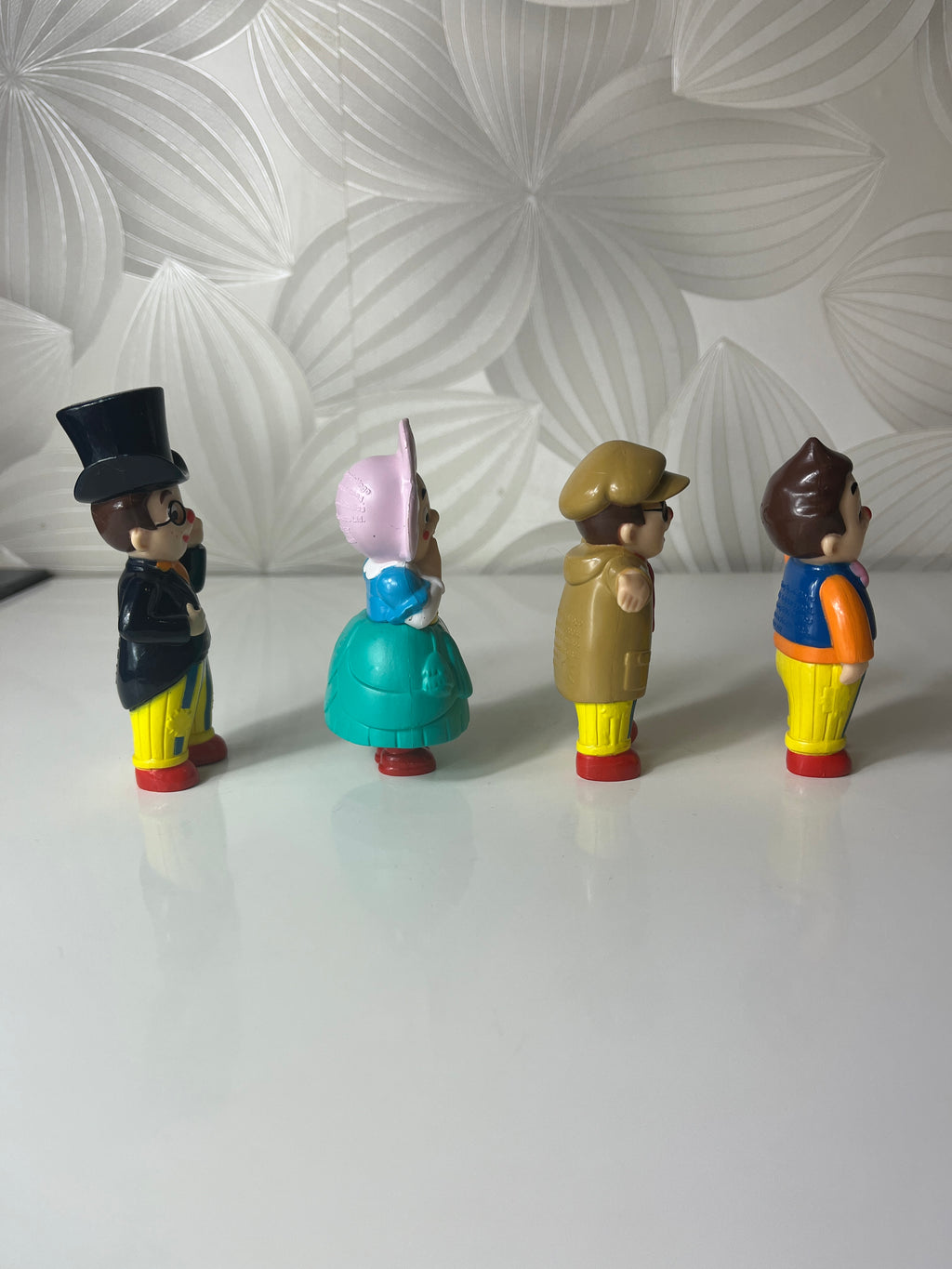 Vintažinis retro klounų ketvertukas „Mr Tumble and Friends“