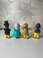 Vintažinis retro klounų ketvertukas „Mr Tumble and Friends“
