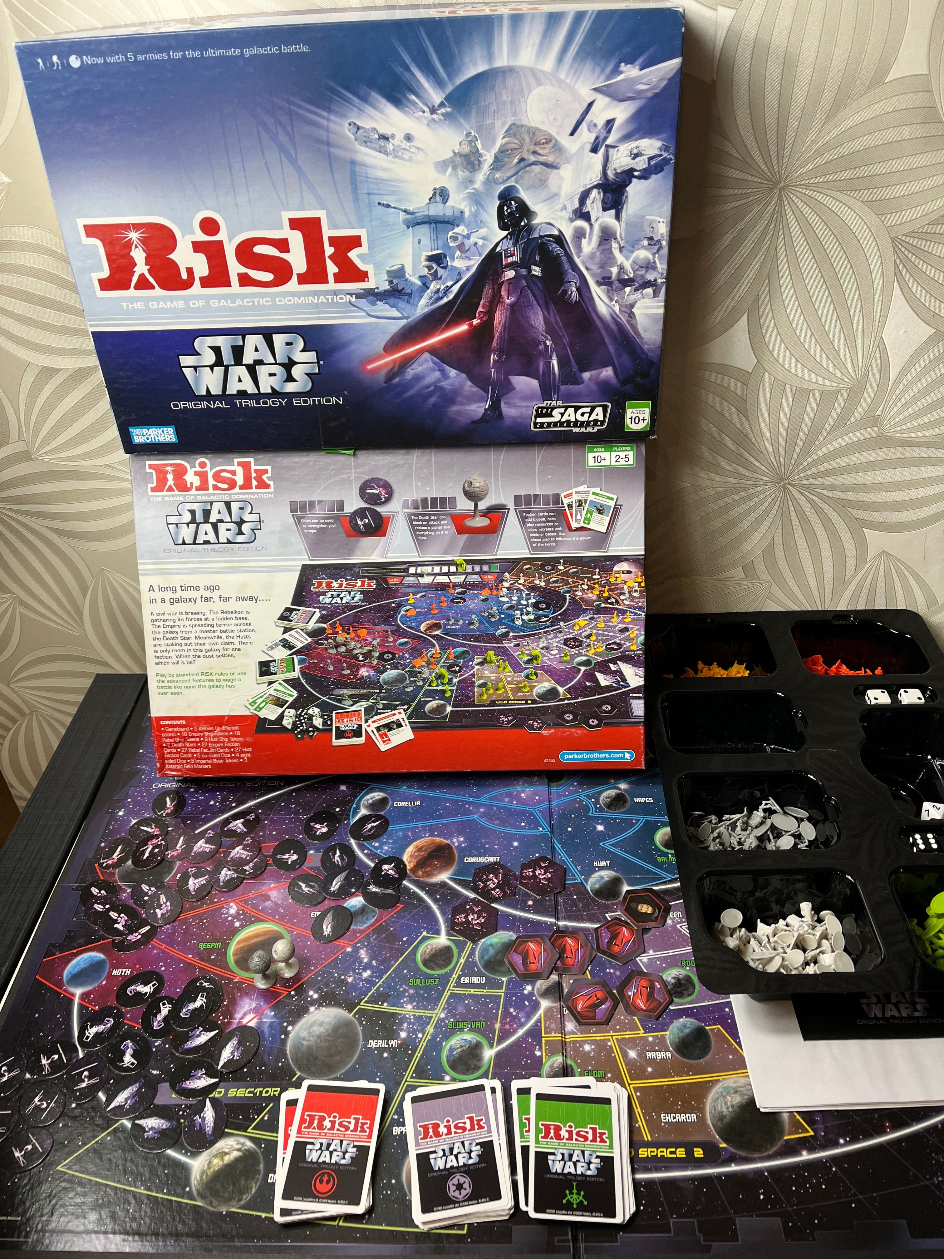 Vintažinis kolekcinis stalo žaidimas „Risk – Star Wars“ (2006 metų)