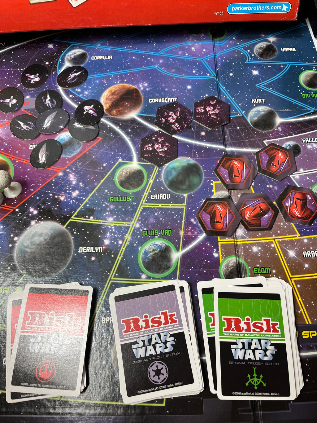 Vintažinis kolekcinis stalo žaidimas „Risk – Star Wars“ (2006 metų)