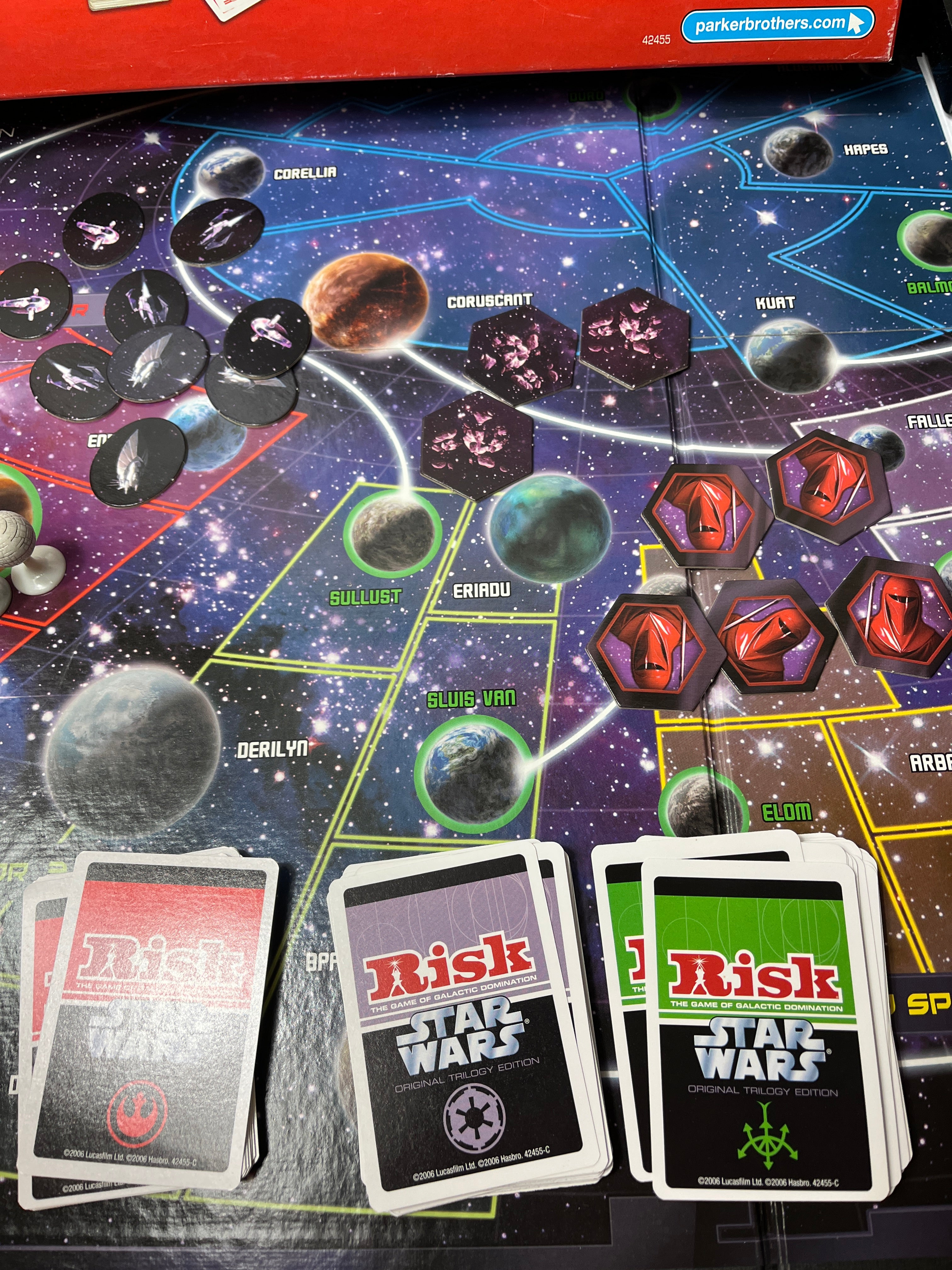 Vintažinis kolekcinis stalo žaidimas „Risk – Star Wars“ (2006 metų)