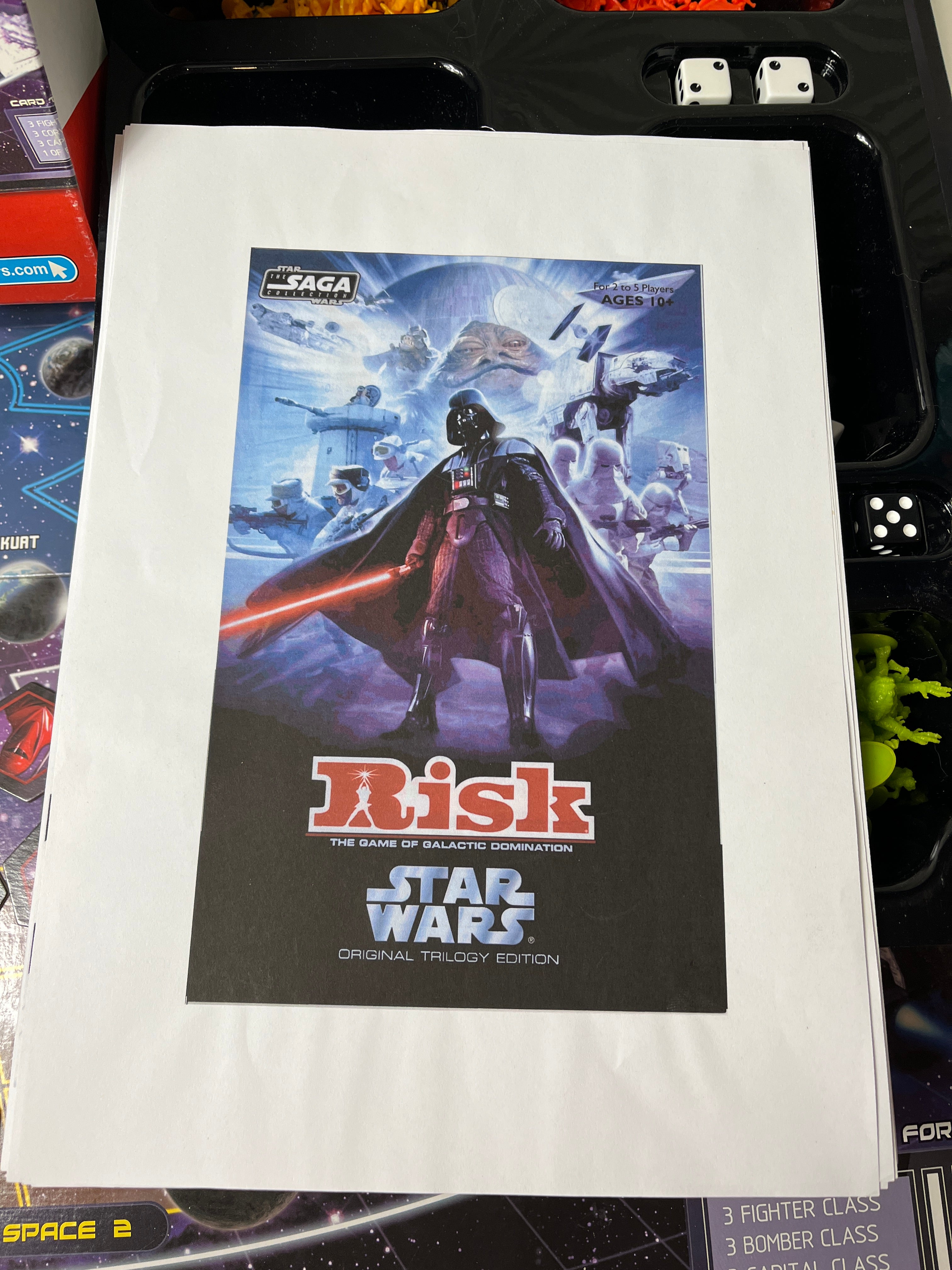 Vintažinis kolekcinis stalo žaidimas „Risk – Star Wars“ (2006 metų)