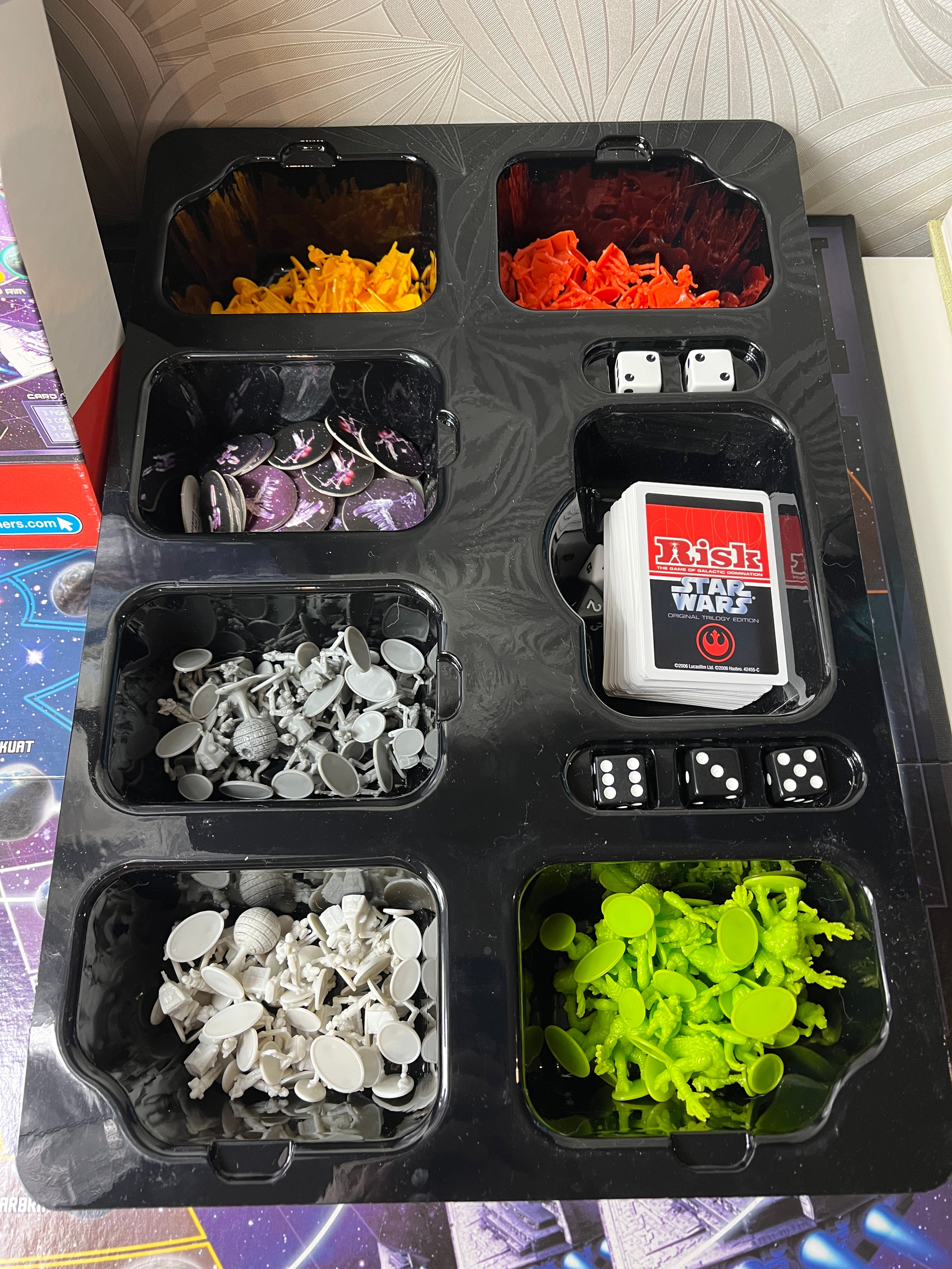 Vintažinis kolekcinis stalo žaidimas „Risk – Star Wars“ (2006 metų)