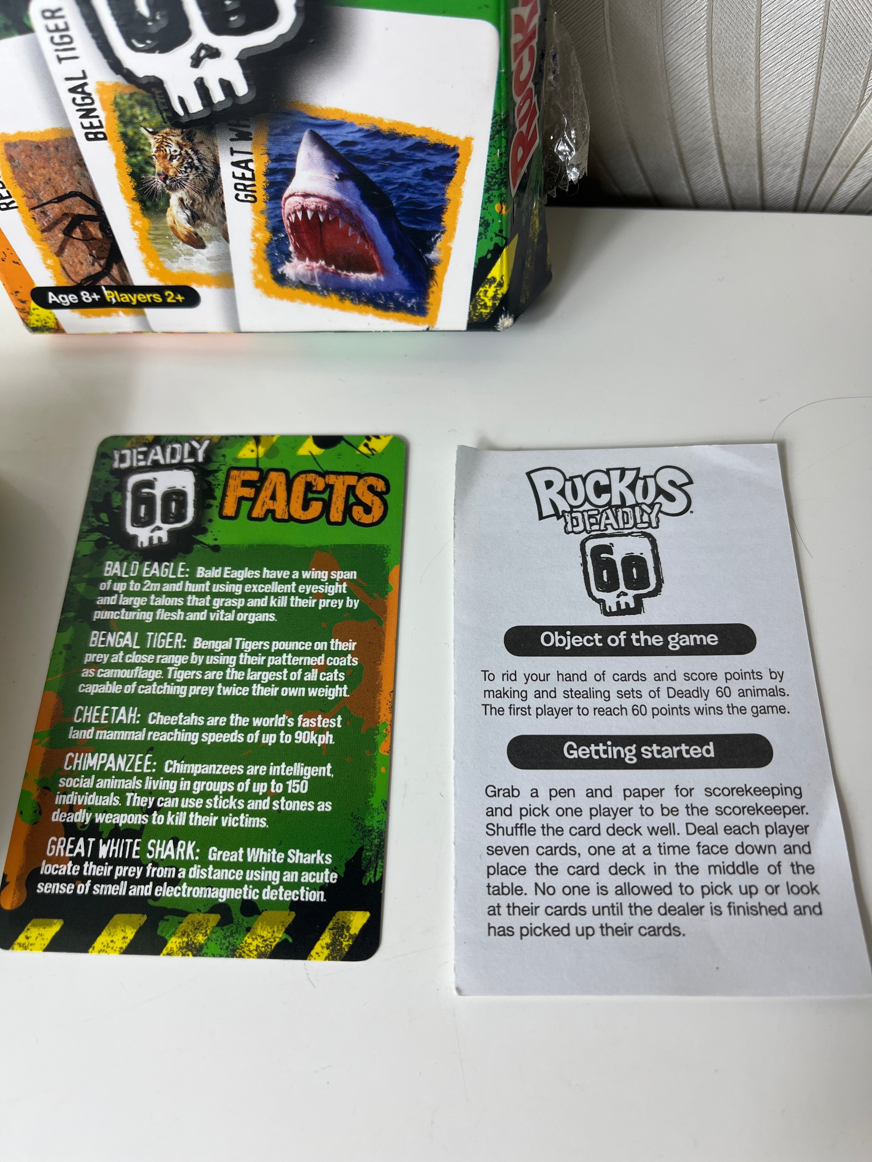 Kortų žaidimas „Ruckus Deadly 60“