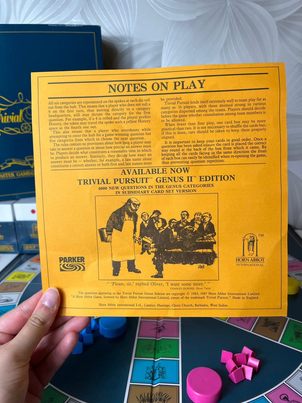 Vintažinis stalo žaidimas „Trivial Pursuit – Master Game Genius Edition“ (1983 m., 1987 m.)