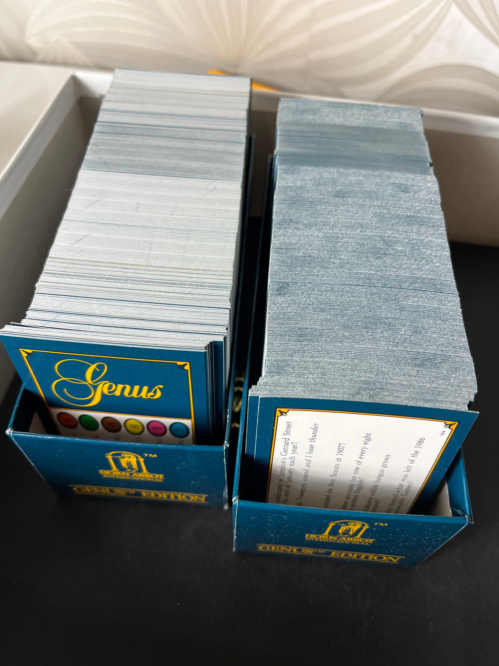 Vintažinis stalo žaidimas „Trivial Pursuit – Master Game Genius Edition“ (1983 m., 1987 m.)