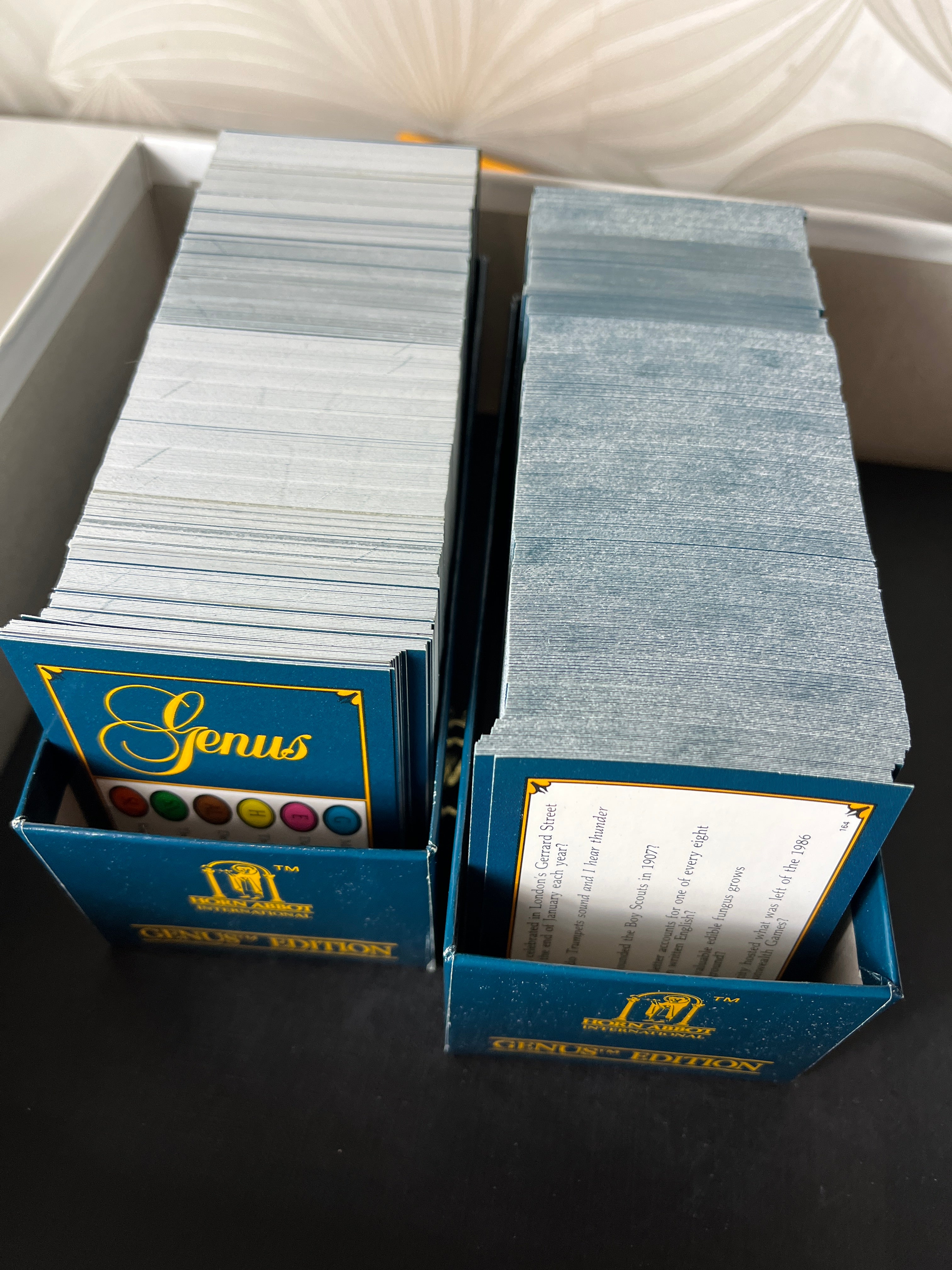 Vintažinis stalo žaidimas „Trivial Pursuit – Master Game Genius Edition“ (1983 m., 1987 m.)