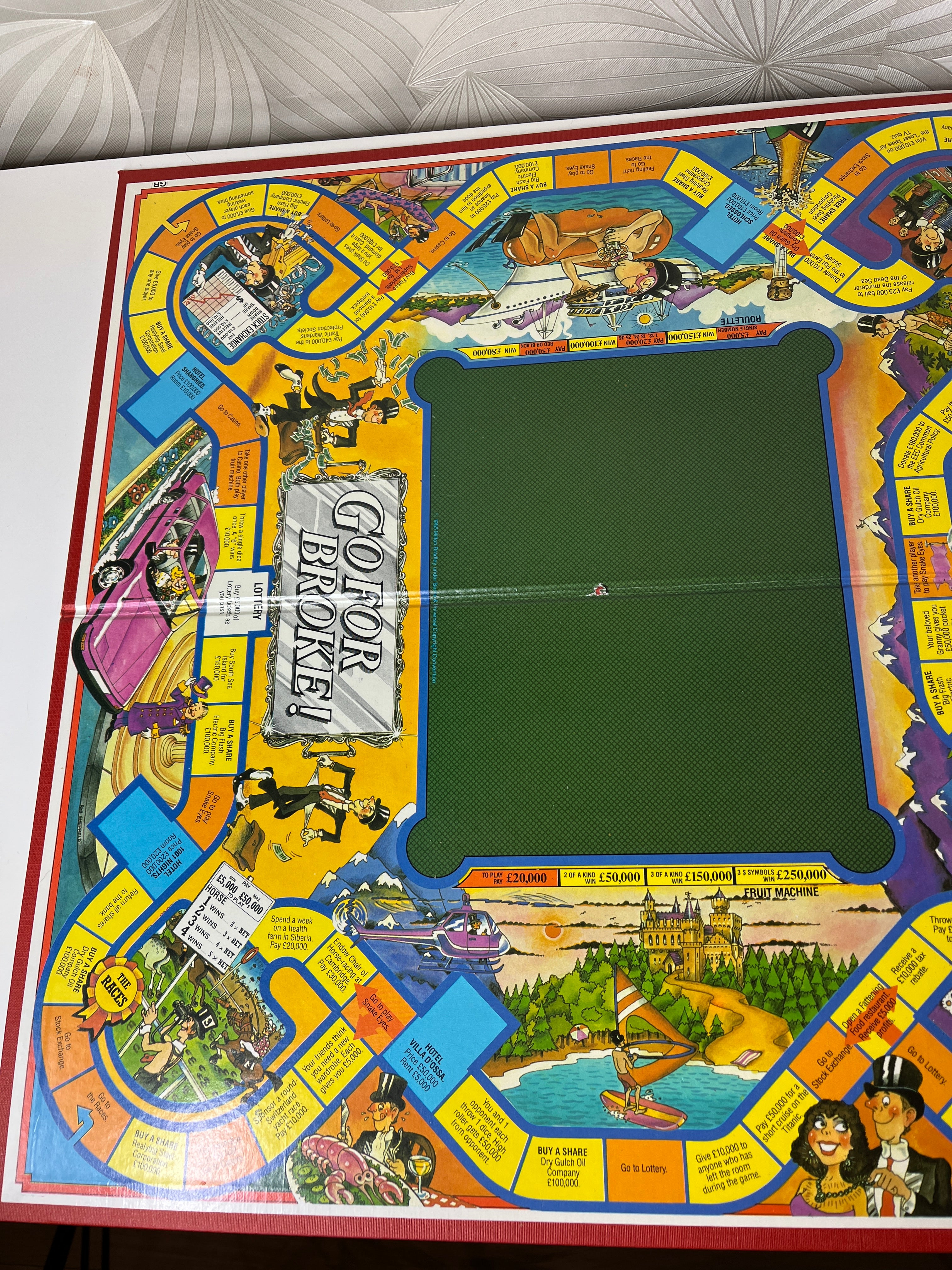 Vintažinis 1985-ųjų metų stalo žaidimas „Go for Broke!“