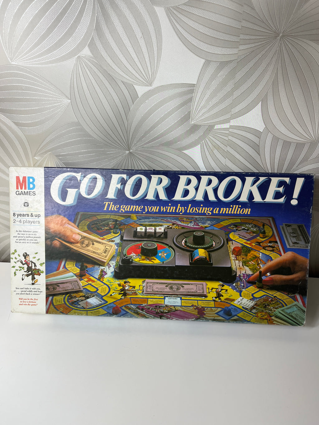Vintažinis 1985-ųjų metų stalo žaidimas „Go for Broke!“