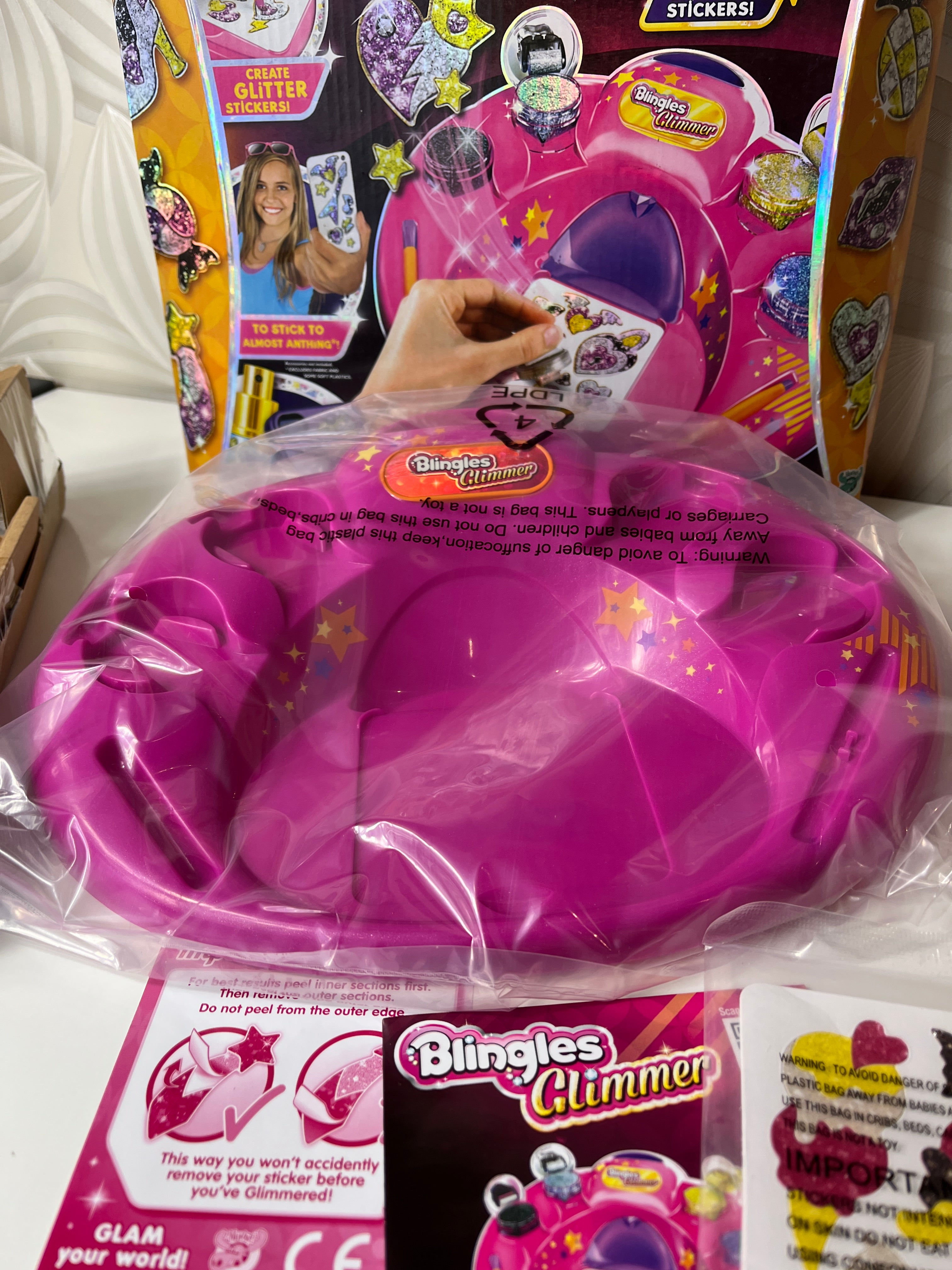 Blizgančių lipdukų kūrimo rinkinys „Blingles Glimmer“